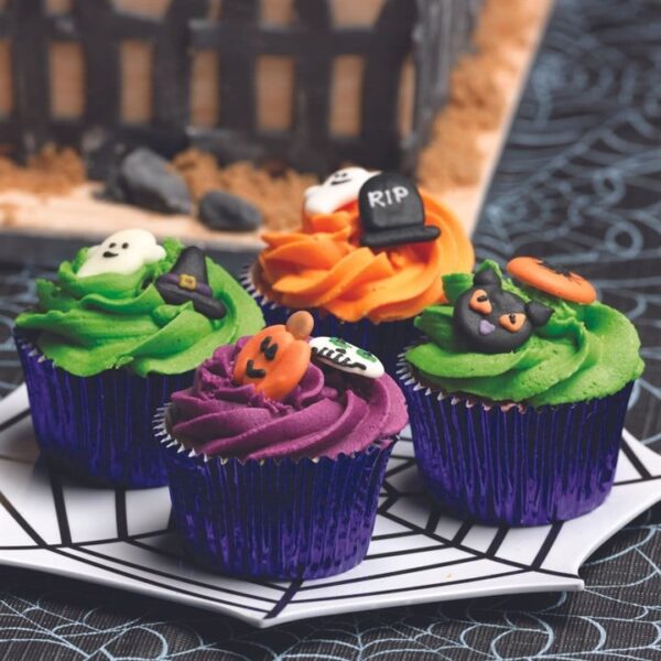 Halloween RIP Sugar Decorations - Pack of 12