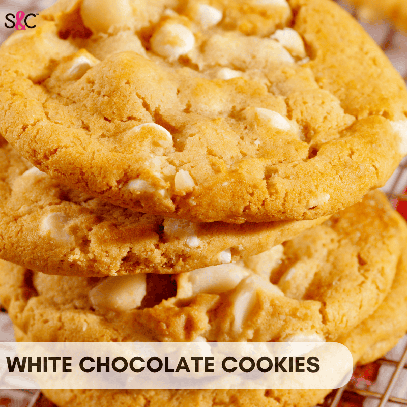 WHITE CHOCOLATE COOKIES