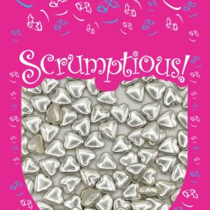 Hearts - 3D - High Shine Silver - 25g