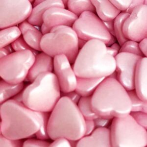 Hearts - 3D - Shiny Pink